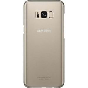 Samsung Galaxy S8 Plus Orjinal Clear Cover Gold - EF-QG955CFEGWW (Outlet)