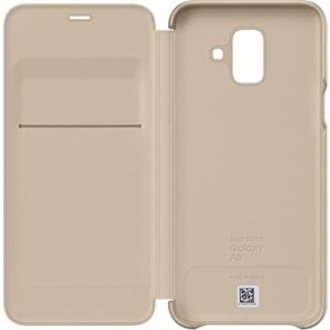 Samsung Galaxy A6 2018 Wallet Cover Orjinal Kılıf - Gold EF-WA600CFEGWW(Outlet)