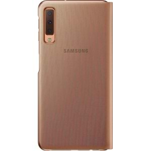 Samsung Galaxy A7 2018 Wallet Cover Orjinal Kılıf - Altın EF-WA7500PFEGWW