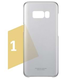 OUTLET Samsung Galaxy S8 Orjinal Clear Cover Siyah - EF-QG950CBEGWW (BU ÜRÜN OUTLETTİR)