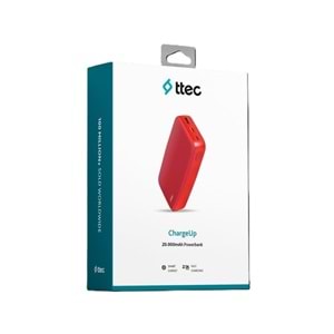 Ttec ChargeUp 20.000 mAh Taşınabilir Hızlı Şarj Aleti/Powerbank Gül Kurusu 2BB210GK