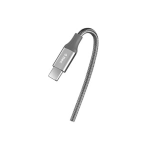 ttec AlumiCable Type-C to Type-C 300cm 65W PD/QC Hızlı Şarj ve Data Kablosu 2DK52UG Uzay Gri