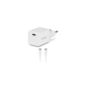 Ttec Smart Charger Pro PD 20W Şarj Aleti (Type-C Şarj Adaptörü + Type-C to Type-C Kablo) Beyaz-2SCP01CB