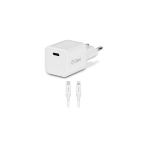 Ttec Smart Charger Pro PD 20W Şarj Aleti (Type-C Şarj Adaptörü + Type-C to Lightning Kablo) Beyaz-2SCP01LB