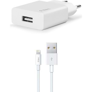 Ttec Smartcharger Seyahat Şarj Aleti 2.1A + Lightning Kablo Beyaz - 2SCS20LB