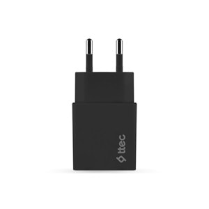 Ttec AkıllıŞarjCihazı Seyahat Şarj Aleti 2.1A + Micro USB Kablo Siyah - 2SCS20MS