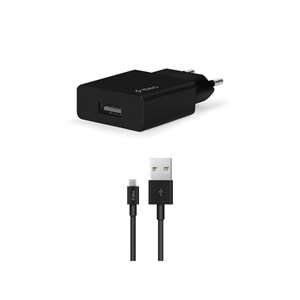 Ttec AkıllıŞarjCihazı Seyahat Şarj Aleti 2.1A + Micro USB Kablo Siyah - 2SCS20MS