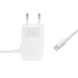 Taks Sabit Kablolu 5W 1A Şarj Aleti Lightning ile Uyumlu 1.3m Kablolu -2SCT2001B