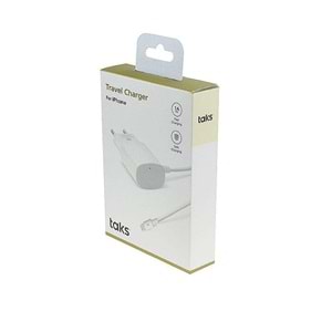 Taks Sabit Kablolu 5W 1A Şarj Aleti Lightning ile Uyumlu 1.3m Kablolu -2SCT2001B