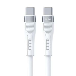 PDATeknoloji 100W Type-C to Type-C Hızlı Şarj ve Data Kablosu 1.3m Beyaz AZ-B03a
