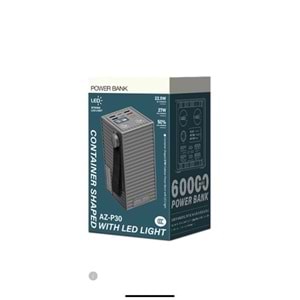 PDATeknoloji Azeada 60000mAh 27W Led Göstergeli Power Bank AZ-P30