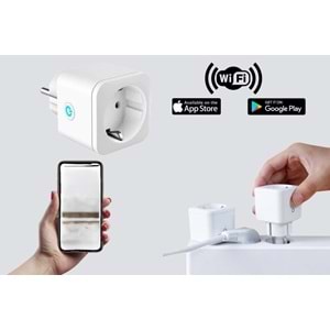 OUTLET Cata CT-4010 Wi-fi Bağlantılı Uzaktan Kumandalı Akıllı Priz 16 Amper OUTLET