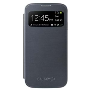 Samsung Galaxy S4 Orjinal S View Cover Kılıf - Siyah EF-CI950BBEGWW (Outlet)