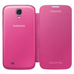 Samsung i9500 Galaxy S4 Orjinal Flip Cover Kılıf - Pembe EF-FI950BPEGWW
