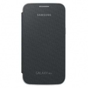 Samsung i8552 Galaxy Win Orjinal Flip Cover Kılıf Siyah EF-FI855BSEGWW