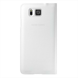 Samsung G850 Galaxy Alpha Orjinal S View Cover Kılıf Beyaz - EF-CG850BWEGWW