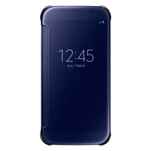 Samsung Galaxy S6 Orjinal Clear View Cover - Siyah EF-ZG920BBEGWW (Outlet)