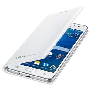 Samsung Galaxy Grand Prime Kılıf Orjinal Flip Wallet - Beyaz EF-WG530BWSEGWW