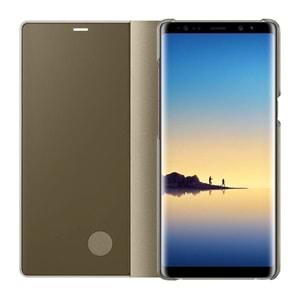 OUTLET Samsung Galaxy Note 8 Clear View Standing Cover Orjinal - Altın - EF-ZN950CFEGWW (BU ÜRÜN OUTLETTİR)