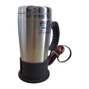 Gross 12 Volt Araç Termosu 500 ML Krom Çelik