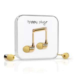 Happy Plugs Kulak içi Kulaklık Parlak Gold 7728