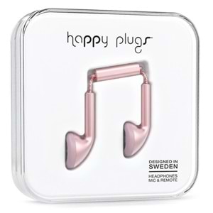 Happy Plugs Kulak içi Kulaklık Pink Gold 7835