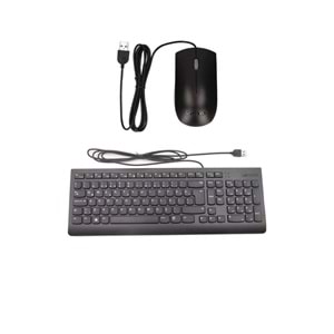 Lenovo Calliope EKB536A USB Kablo Bağlantılı Q Klavye + Kablolu Lenovo Mouse Siyah