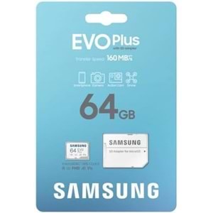 Samsung Evo Plus 64 GB micro SDXC 160MB/sn MB-MC64SA/TR Hafıza Kartı