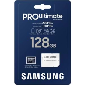 Samsung Adaptörlü 128 GB PRO Ultimate microSD MBMY128SA