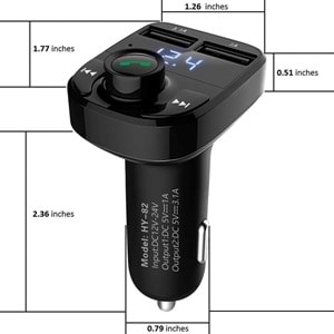 PDAteknoloj Concord C-606 Araç Fm Transmitter 5.1 Bluetooth Araç Kiti Usb 3.1amper Hızlı Şarj Çıkışlı Çakmaklık Girişli (BU ÜRÜN OUTLETTİR)