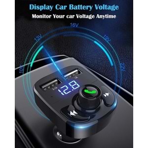 PDAteknoloj Concord C-606 Araç Fm Transmitter 5.1 Bluetooth Araç Kiti Usb 3.1amper Hızlı Şarj Çıkışlı Çakmaklık Girişli (BU ÜRÜN OUTLETTİR)