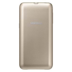 Samsung Galaxy S6 Edge Plus Kablosuz Şarj Destekli 3400mAh Kılıf Orjinal EP-TG928BFEGWW Altın (Outlet)