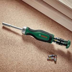 Bosch Home and Garden Cırcırlı Tornavida 12 Uçlu 1600A02BX2(BU ÜRÜN OUTLETTİR)