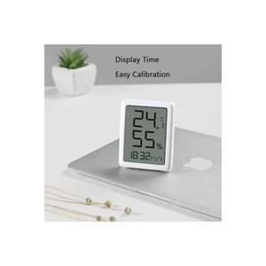 Xiaomi Miaomiaoce Serisi LCD Termometre Nem Ölçer ve Saat - MHO-C601 (BU ÜRÜN OUTLETTİR)