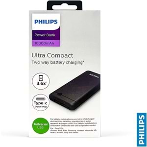 OUTLET Philips 10.000mah Powerbank DLP1710CB - Siyah OUTLET