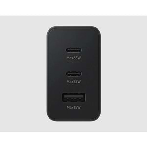 OUTLET Samsung EP-T6530NBEGWW Type C & Type A Hızlı Şarj Aleti Üçlü( 65w-25w-15w)-Siyah OUTLET