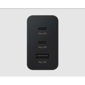 Samsung EP-T6530NBEGWW Type C & Type A Hızlı Şarj Aleti Üçlü( 65w-25w-15w)-Siyah (BU ÜRÜN OUTLETTİR)