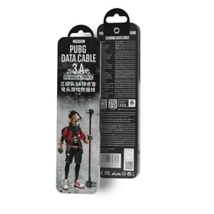 PDAteknoloji Azeada 3A 60w USB to Type C PD-B42a Yan Girişli Örgülü Pubg Data Kablosu (Şık Demir Saklama Kutu Hediyesiyle)