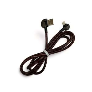 PDAteknoloji Azeada 3A 20w Lightning ile Uyumlu PD-B42i Yan Girişli Örgülü Pubg Data Kablosu (Şık Demir Saklama Kutu Hediyesiyle)