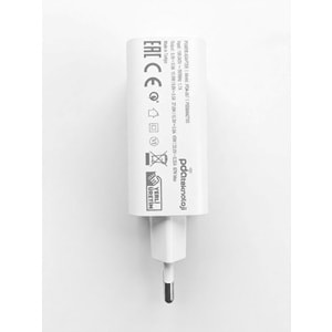 PDAteknoloji 67W Hızlı Şarj Adaptörü Beyaz PDA-067 (Yerli Üretim)