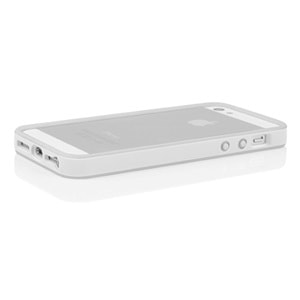 Tavik Apple iPhone SE/5S/5 Kılıf Bumper Beyaz-Gri PKG2430