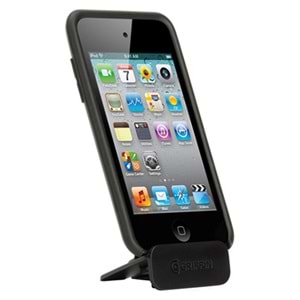 Griffin iPod Touch 4 Şeffaf Siyah Stantlı Kılıf Reveal RE01915