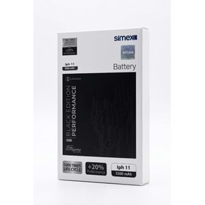 Simex Black Edition Performans 3500 mAh İphone 11 Bataryası SBT-02