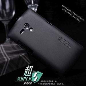 Sony Xperia Neo L Nillkin Marka Sert Kauçuk Kılıf - Siyah Renk