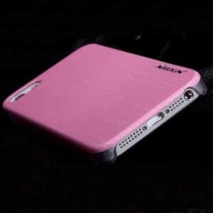 Apple iPhone SE/5S/5 Nillkin Marka Colorful Sert Kauçuk Kılıf - Pembe