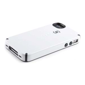 Speck CandyShell iPhone 4/4S Sert Kılıf Beyaz -Siyah SPK-A1244