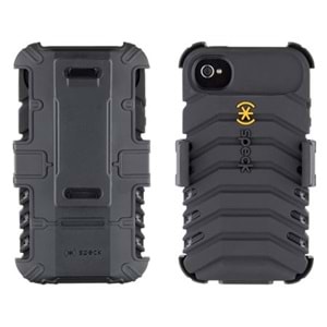 Speck ToughSkin iPhone 4S/4 Korumalı Standlı Kılıf - Siyah