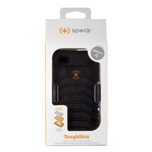 Speck ToughSkin iPhone 4S/4 Korumalı Standlı Kılıf - Siyah