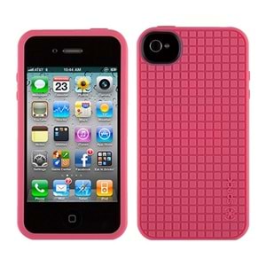 Apple iPhone 4S/4 Speck PixelSkin HD Silikon Kılıf Pembe
