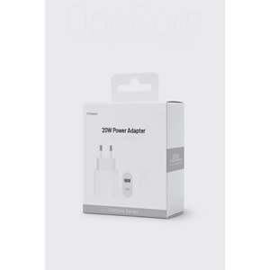 PDAteknoloji 20W USB-C ve USB-A Çift Girişli Şarj Adaptörü Beyaz (3 Yıl Garantili) SPS-16